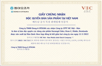 Hợp đồng độc quyền với công ty Dong-A Otsuka